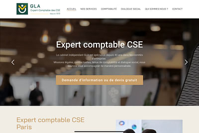 GLA : L’expert comptable spécialisé en CSE - Création de site internet