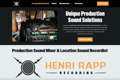 HenriRapp.com - Website Creation