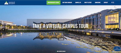 Duke Kunshan University - Website Creation