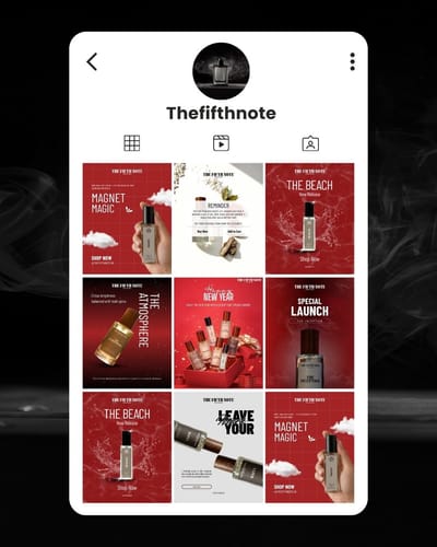 Perfume Social Media Management - Content-Strategie