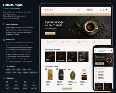 CafeBoutique – Premium Coffee & Tea eCommerce Platform - Advertising