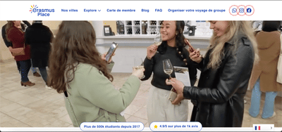 Refonte Wordpress : Erasmusplace.com - Création de site internet