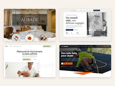 Bibliothèque de gabarits de sites vitrines par métier - Création de site internet