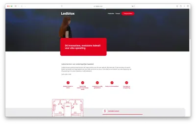 Website voor LEDBlox – Specialist in LED Walls - Webseitengestaltung