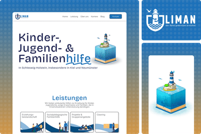 Website-Design für LIMAN – Kinder-, Jugend- & Familienhilfe - SEO