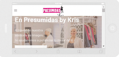 Web Design Presumidas by Kris - Website Creation