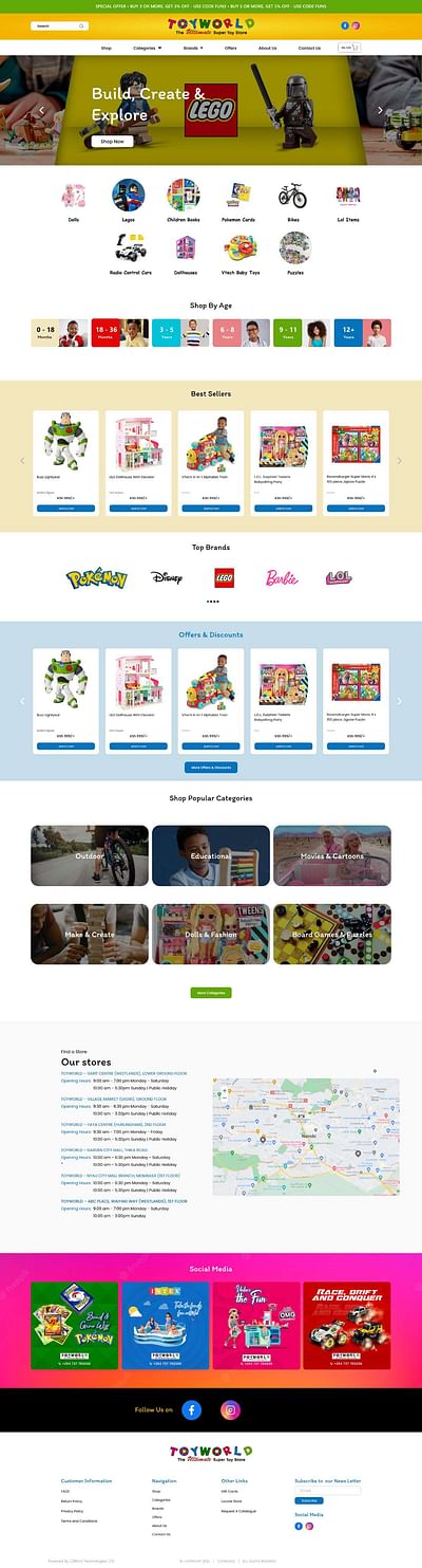 Toyworld Group Website Redesign - Ergonomie (UX / UI)