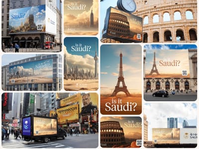 An advertising campaign for Saudi - Ontwerp