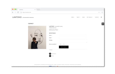 Sitio web para artista profesional - Website Creatie