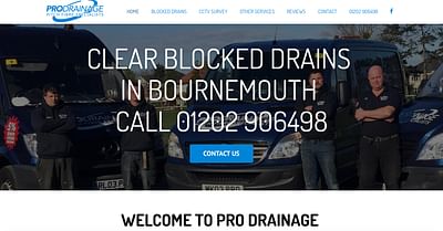 Pro Drainage - Website Creation