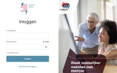 Online tool MATCH voor slimme matching - Mobile App