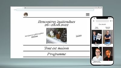 Les rencontres inattendues - Création de site internet