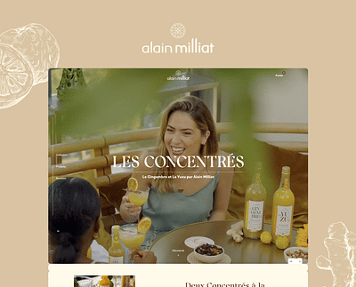 Création mini-site immersif pour Collection - E-commerce