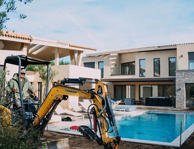 BML Paysages : création de contenu sur un chantier à Ramatuelle - Réseaux sociaux