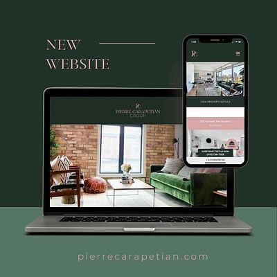 Website design Pierre carapetian - Webseitengestaltung