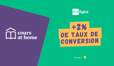 +2% de taux de conversion - Cours at Home - Digital Strategy