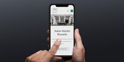 Website voor Aston Martin - Marketing