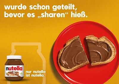 Nutella – Plakatkampagne, vier Foodmotive - Photography