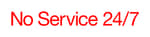 No Service 24/7 logo