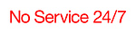 No Service 24/7 logo