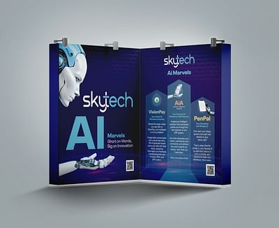 SkyTech - Booth Design - Graphic Design
