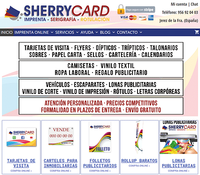 Sherrycard - Creación de Sitios Web