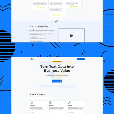 Text Value Webflow Website Development & Design - Applicazione web