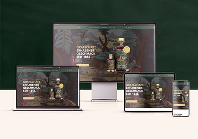 Onlineshop für Grafschaft Kräuterlikör - Webseitengestaltung