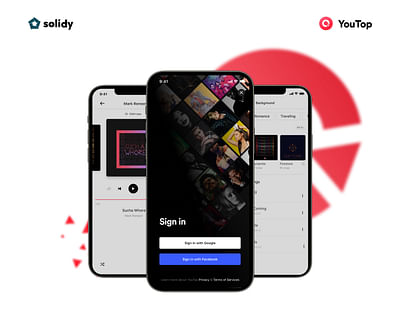 YouTop Music Streaming Application - App móvil