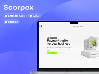 Scorpex — SaaS Landing Page - Creación de Sitios Web