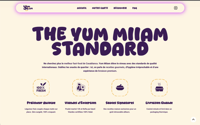 Yum Miiam Website - Website Creatie