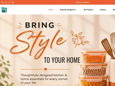 HBStore Shopify Store Design and Build - E-commerce