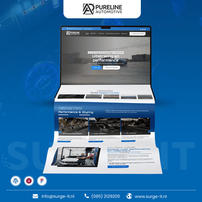 Rebranding en digitale positionering voor Pureline Automotive - Website Creatie
