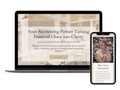 Damaris Accounting Services Website Redesign - Creación de Sitios Web