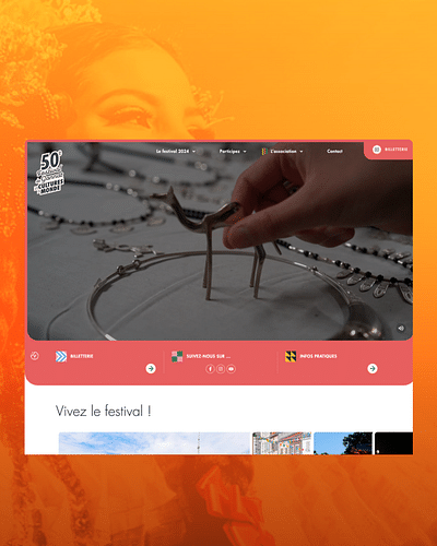 Site Vitrine - Association Cultures Du monde - Website Creatie