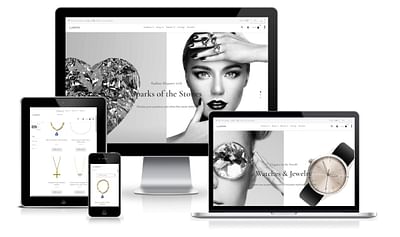 LuxéOré luxury jewelry - Webseitengestaltung