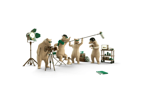 Bear in glasses - produzione video cover