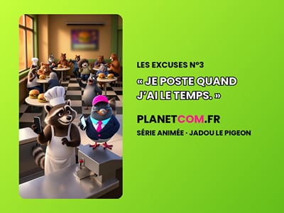 Série animée Les excuses n°3 : « Je poste quand j'ai le temps » - Production Vidéo