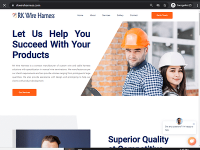Website for Wireharness manufacturing company - Webseitengestaltung