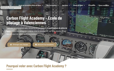 Création site internet agence pilote de ligne - Website Creation