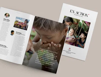 Mise en page du Magazine CICR - Design & graphisme