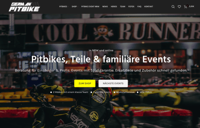 GermanPitBike - Webseitengestaltung