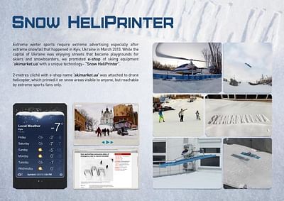 SNOW HELIPRINTER - Publicidad