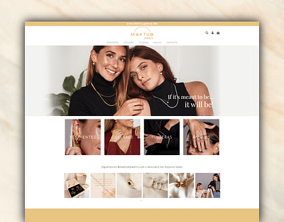 Maktub Jewelry - Tienda online y branding completo - E-commerce