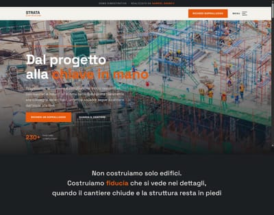 STRATA Costruzioni – Sito Web Edilizia Residenziale e Commerciale - Creazione di siti web