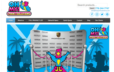 Oh My Print Solutions: Driving PPC Growth - Branding & Positionering