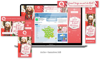 Création de bannières web QVC - Advertising