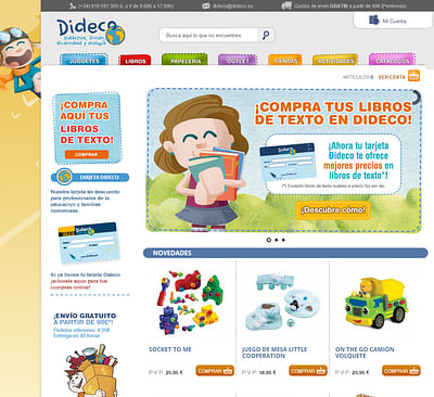 Programación web ecommerce Dideco - Creación de Sitios Web