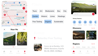 React Native Mobile App for Discovering Wineries - Innovation