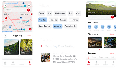 React Native Mobile App for Discovering Wineries - Développement de Logiciel